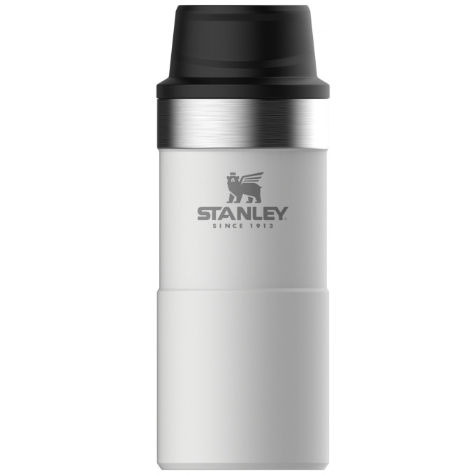 Термокружка Stanley Classic Trigger Action One Hand 2,0, 0,35 л, белая 10-09848-008